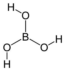 Acide borique résiduelle